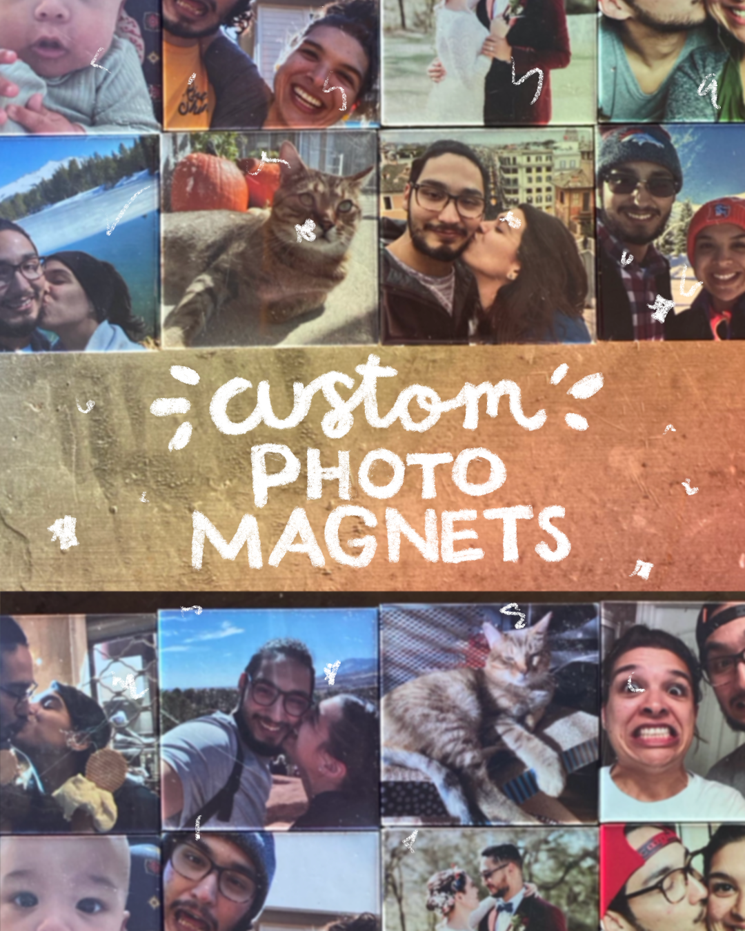 2"x2" Custom Photo Magnets